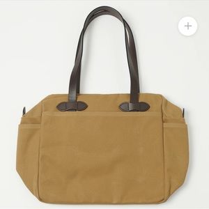 Filson Rugged Twill Tote Bag With Zipper - Tan